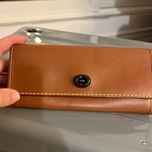 Coach 1941 Wallet in saddle brown